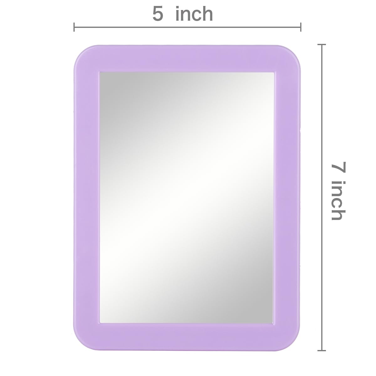 ARTLYMERS Locker Mirror Magnetic 5x7 real glass purple in a locker
