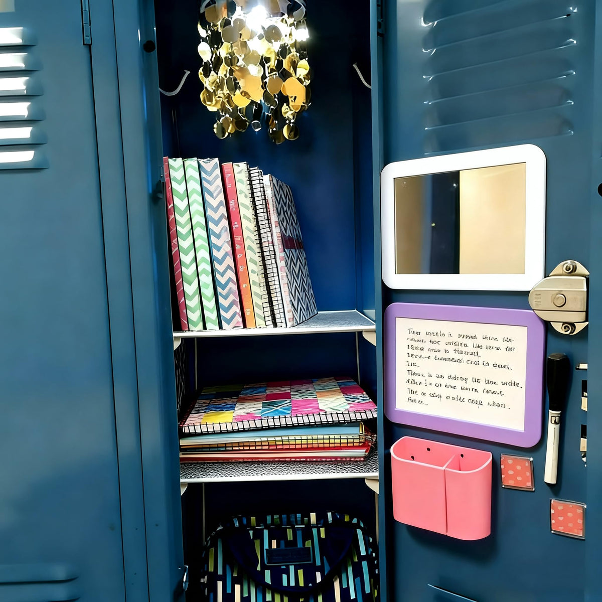 ARTLYMERS locker mirror magnetic backing close-up