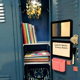 ARTLYMERS Magnetic Locker Mirror in a dorm room setting
