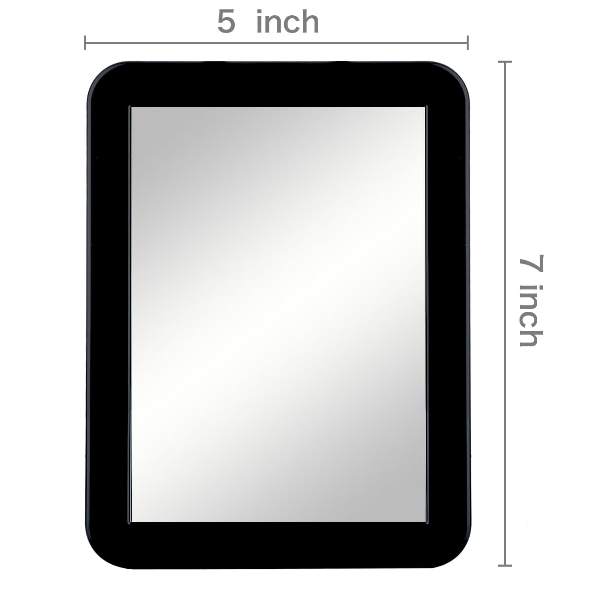 ARTLYMERS Magnetic Locker Mirror side view showing strong magnetic backing