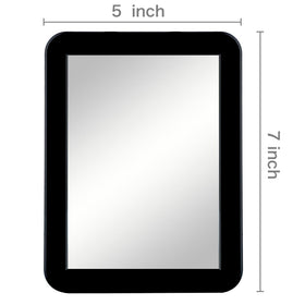 ARTLYMERS Magnetic Locker Mirror side view showing strong magnetic backing