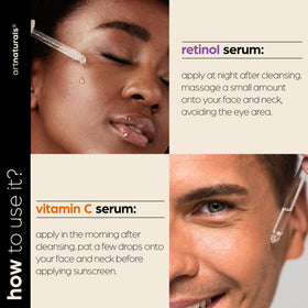 Artnaturals Vitamin C & Retinol Serum Set displayed together