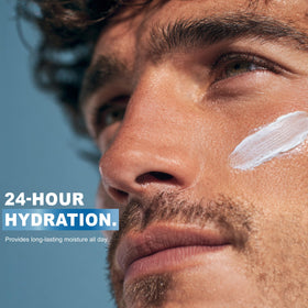 Arvesa Men's Face Moisturizer Cream in bathroom setting