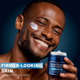 Arvesa Men's Face Moisturizer Cream top view with lid