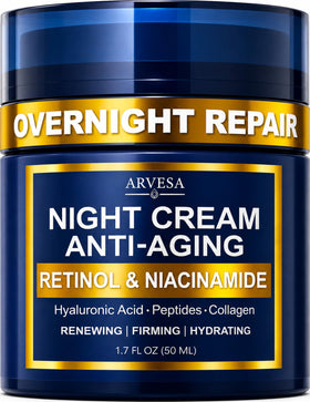Arvesa Night Cream for Women front view with packaging