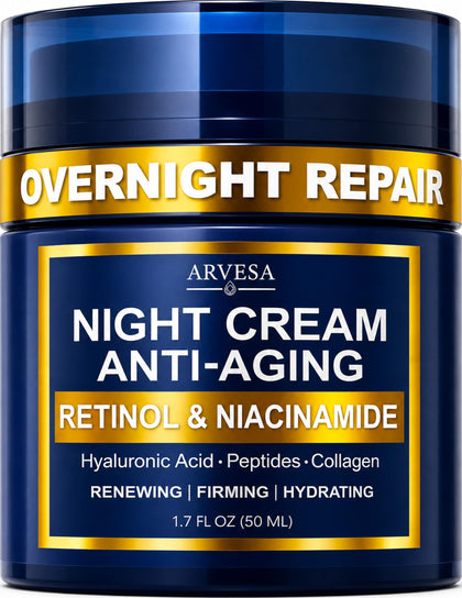 Arvesa Night Cream for Women front view with packaging