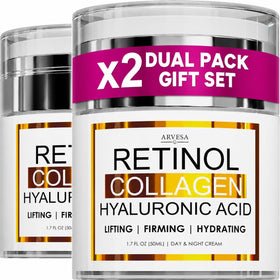 Arvesa Retinol Cream for Face with Collagen and Hyaluronic Acid front view