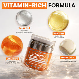 Arvesa Vitamin C Moisturiser side view with lid