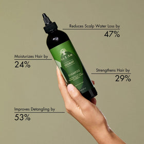 As I Am Rosemary Shampoo 8 oz back view showing ingredients