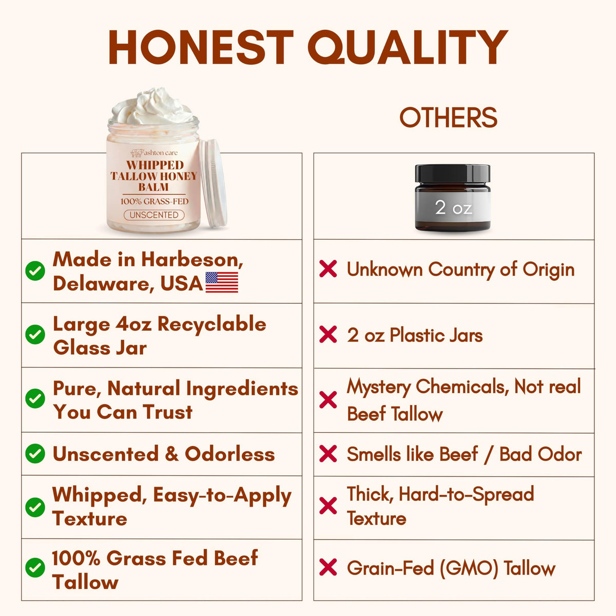 ASHTON CARE Whipped Beef Tallow and Honey Balm in a lifestyle setting