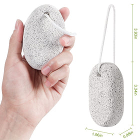 Asqraqo pumice stone set displayed on a wooden surface