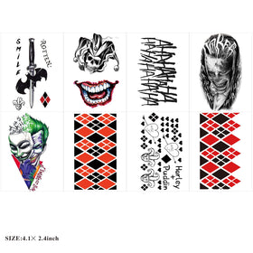 Assorted Halloween snake skull bat spider tattoos by Zomme