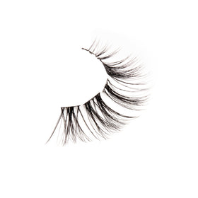Assorted lengths of Ardell Wispies lash clusters displayed