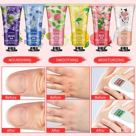 Assorted VESPRO hand creams in different colours