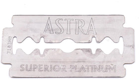 ASTRA double edge blades close-up detail
