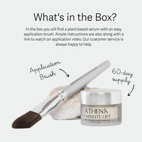 Athena 7 Minute Lift Serum application on skin