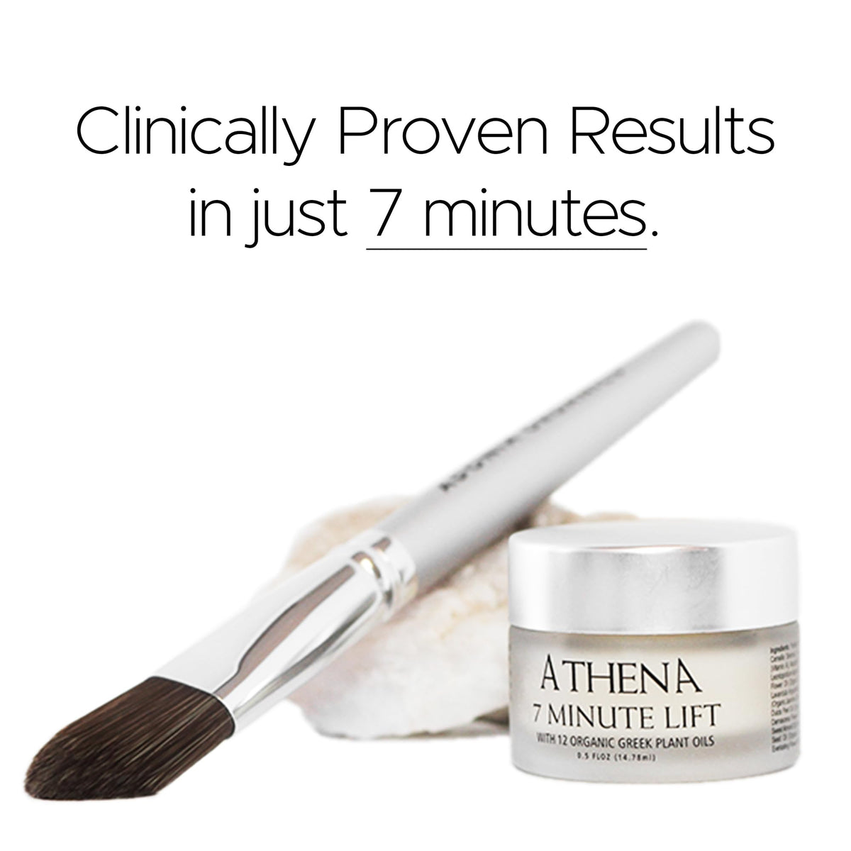 Athena 7 Minute Lift Serum close-up of pump dispenser