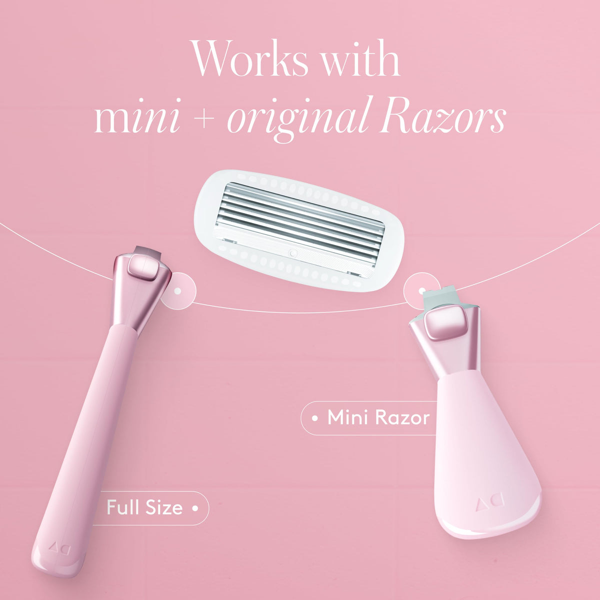 Athena Club Women's Razor Blade Refills with hyaluronic acid serum detail