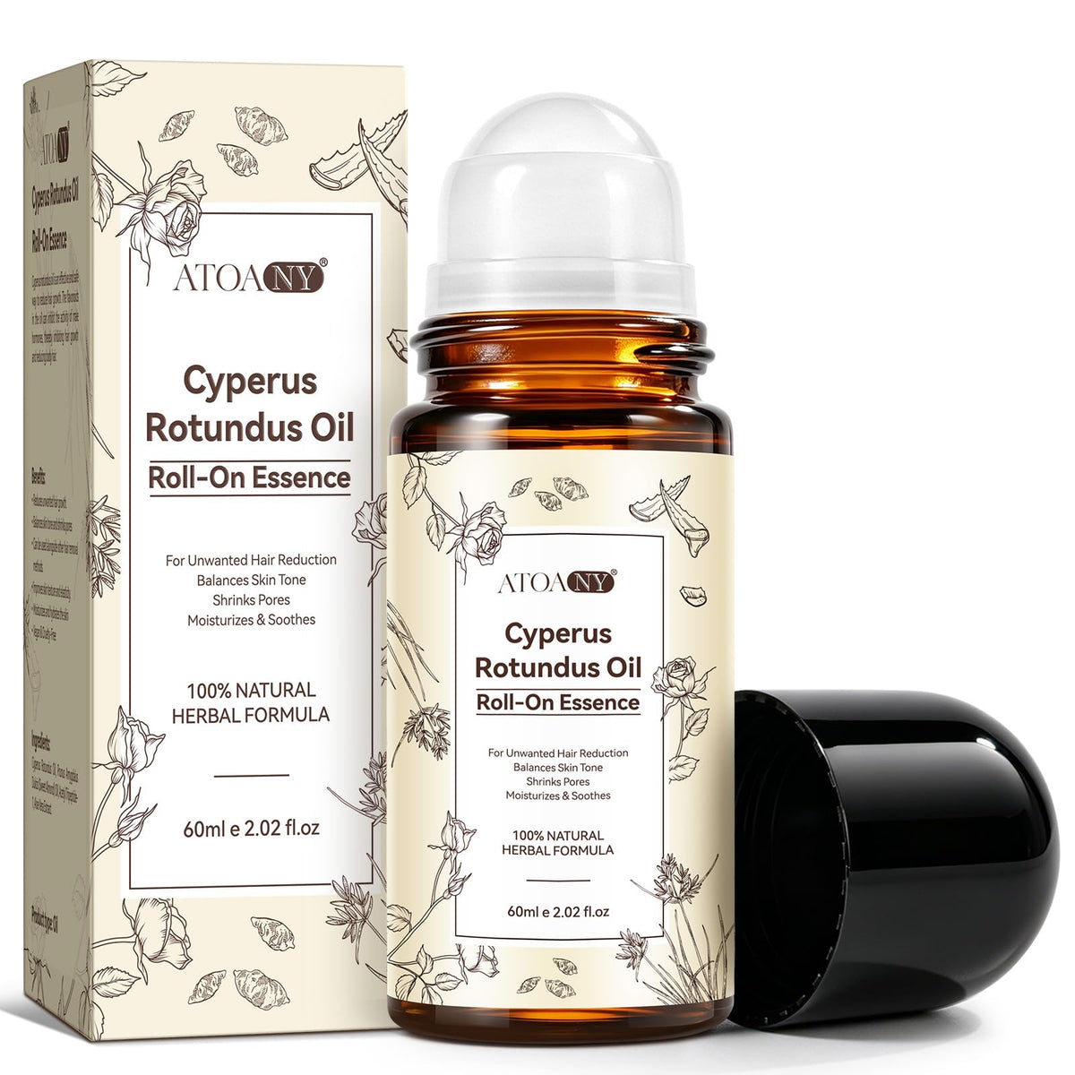 ATOANY Cyperus Rotundus Oil Roll-On Essence 2.02 Fl Oz front view
