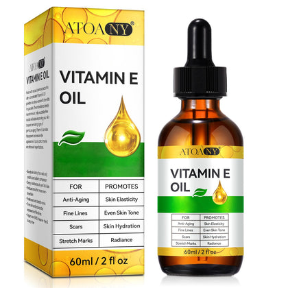 ATOANY Vitamin E Oil 2 Fl Oz front view with packaging