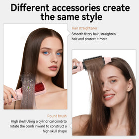 Atopskins 5 in 1 Blow Dryer Brush Set showing LED display