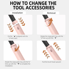 Atopskins Blow Dryer Brush Set ergonomic grip close-up