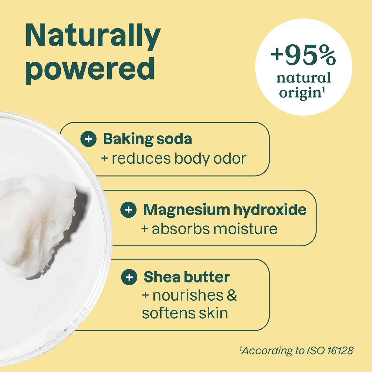ATTITUDE Aluminium Free Deodorant packaging with natural ingredients listed