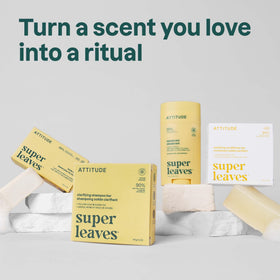 ATTITUDE Aluminium Free Deodorant with ingredients displayed on a wooden background