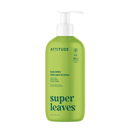 ATTITUDE Body Lotion Pear & Amber Scent front view