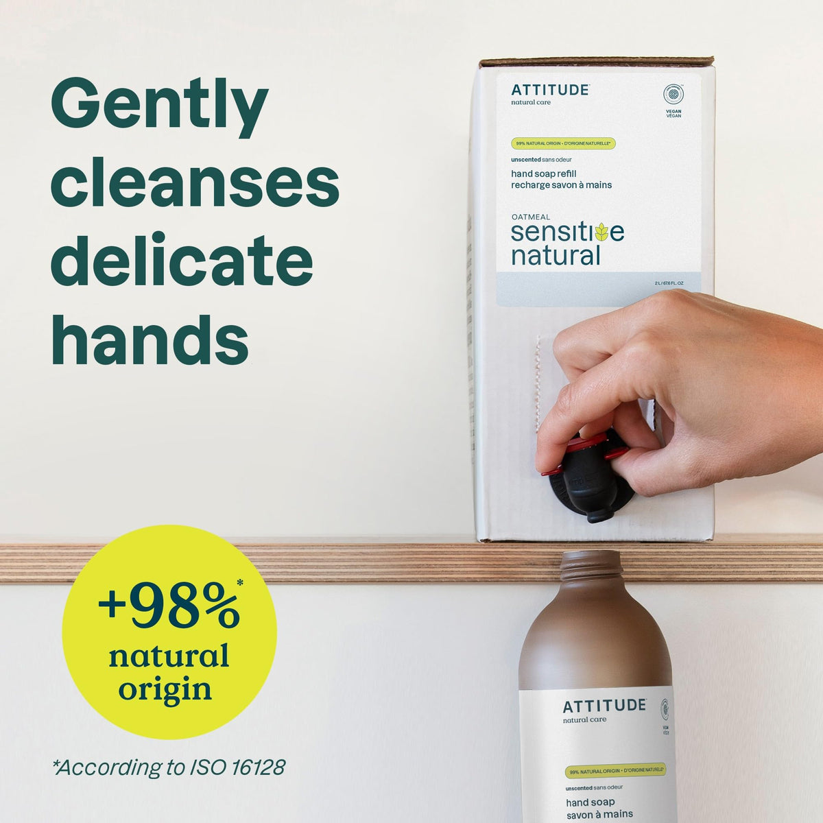 ATTITUDE Body Wash for Sensitive Skin packaging side view