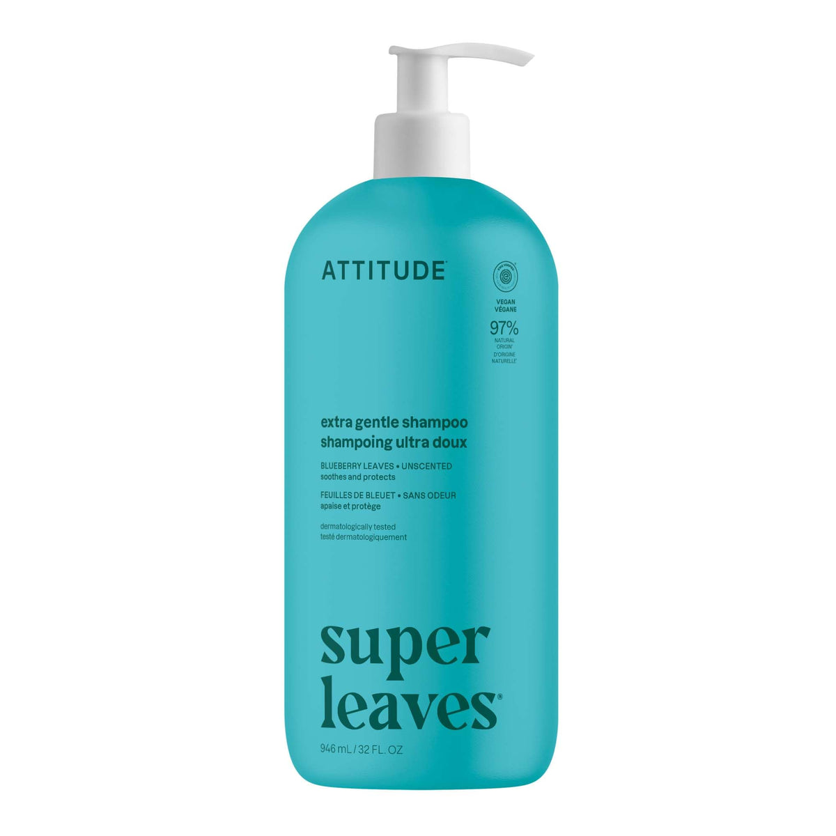 ATTITUDE Extra Gentle Hair Shampoo 32 Fl Oz front view