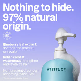 ATTITUDE Extra Gentle Hair Shampoo 32 Fl Oz side view