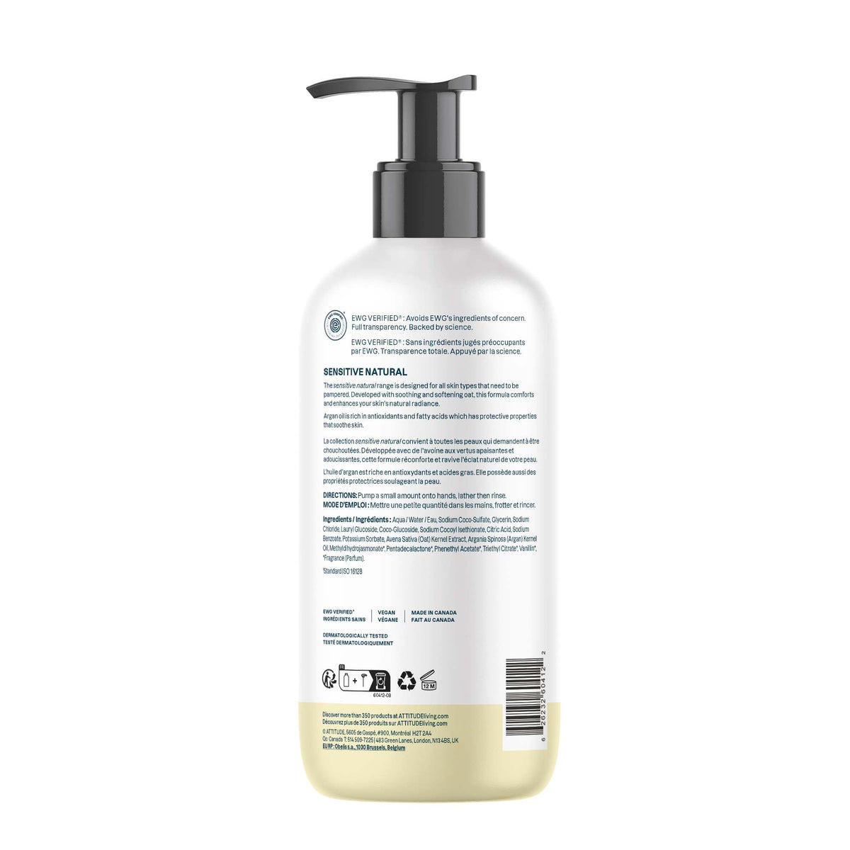 ATTITUDE Hand Soap for Sensitive Skin on kitchen sink