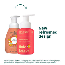 ATTITUDE Kids Foaming Hand Soap 10 Fl Oz Mango Scent pump close-up