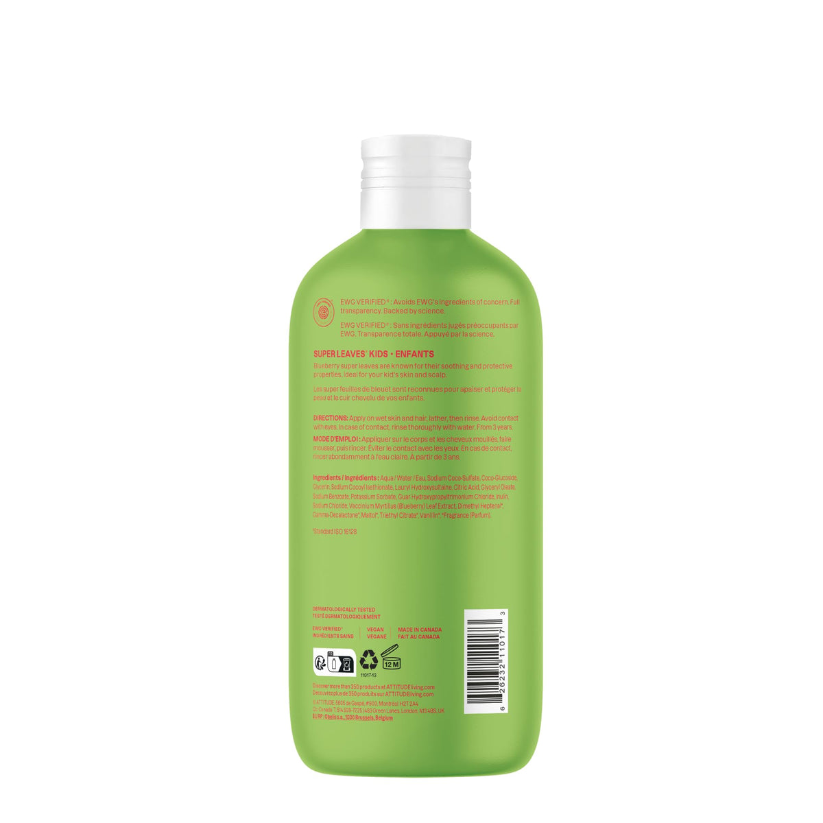 ATTITUDE Kids Shampoo and Body Wash Watermelon & Coco eco-refill option