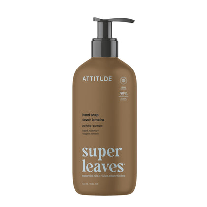 ATTITUDE Liquid Hand Soap Rosemary & Sage front view