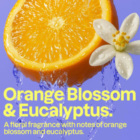 ATTITUDE Liquid Hand Soap with orange blossom and eucalyptus scent displayed on a bathroom sink