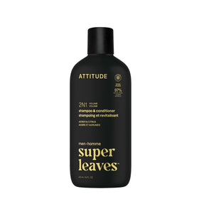 ATTITUDE Men's 2-in-1 Shampoo and Conditioner front view 14 Fl Oz