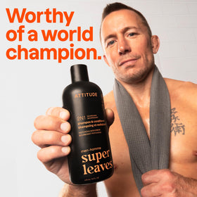 ATTITUDE Men's 2-in-1 Shampoo and Conditioner side view