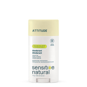 ATTITUDE Sensitive Deodorant Vanilla Cream front view