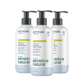 ATTITUDE Sensitive Hand Soap 16 Fl Oz Pack of 3 front view