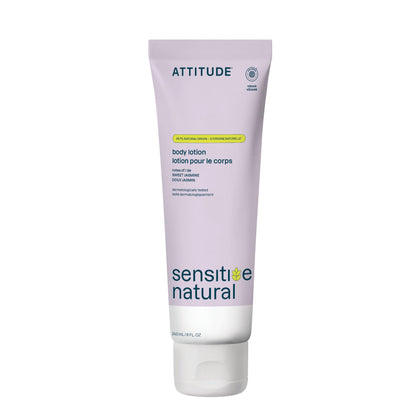 ATTITUDE Sensitive Skin Body Lotion front view with sweet jasmine scent