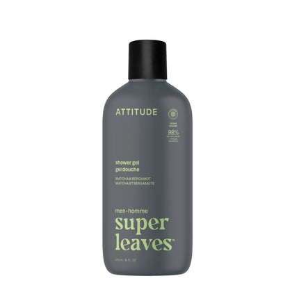 ATTITUDE Shower Gel Body Wash for Men 14 Fl Oz front view