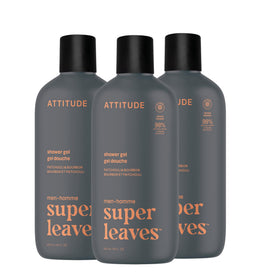ATTITUDE Shower Gel Body Wash for Men front view with packaging
