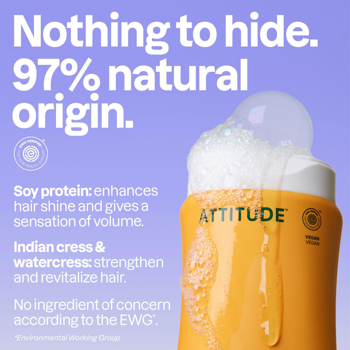 ATTITUDE Volume and Shine Shampoo texture close-up