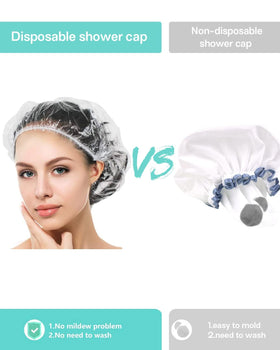 Auban Disposable Shower Cap used as a bowl cover
