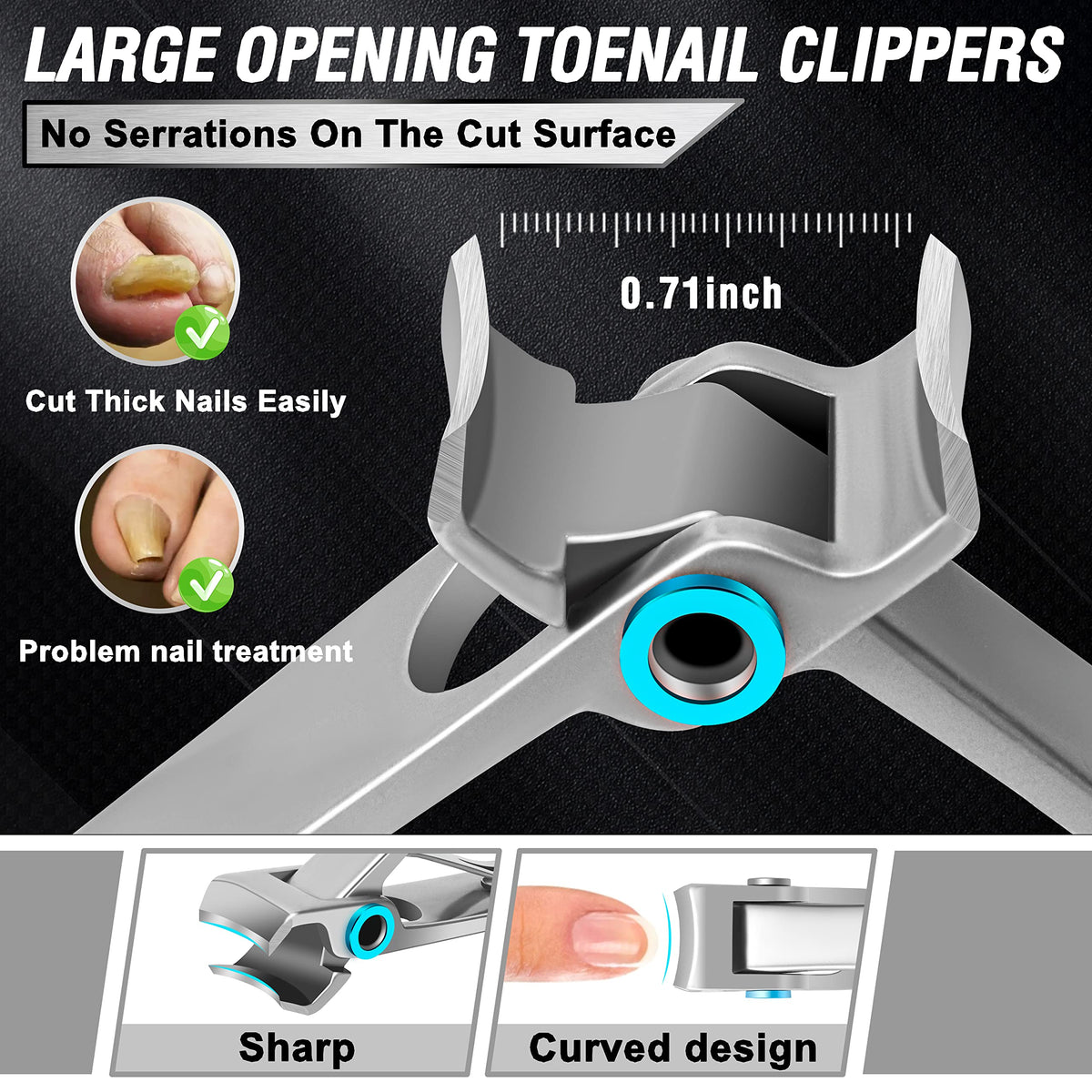 Aucurwen ingrown toenail tool and file included in the kit