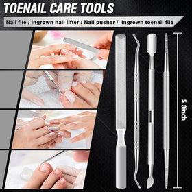 Aucurwen toenail clippers with user manual and accessories