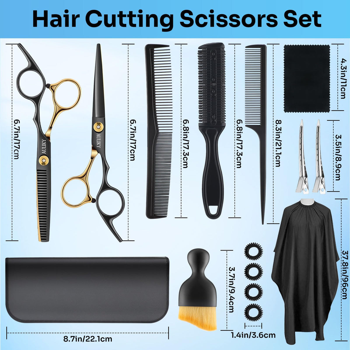 AULikY hair cutting shears set packaging