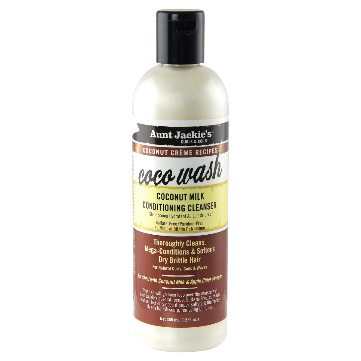 Aunt Jackie's Coco Wash Conditioning Cleanser 12 fl oz front view